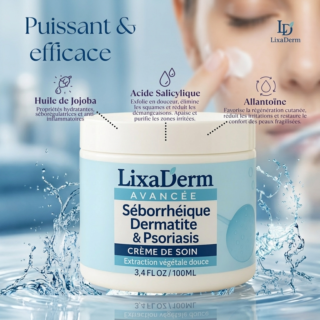 Crème LixaDerm® ⎜ Dermatite & Psoriasis apaisés